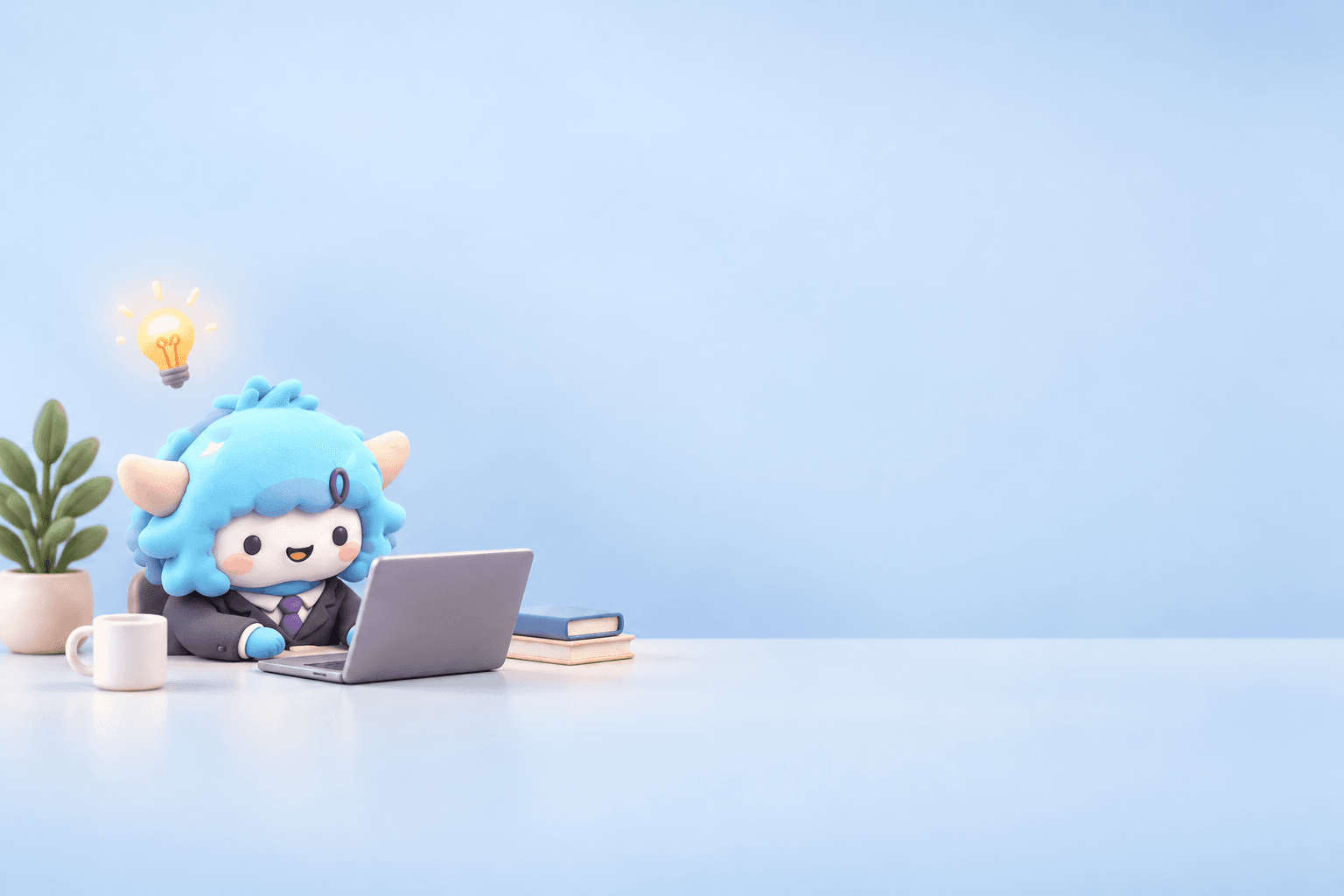 わどくんが楽しそうにパソコンでAIを試すクレイの場面